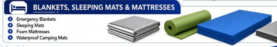 Blankets, Sleeping Mats & Mattresses contents