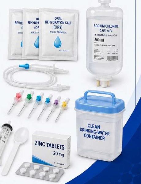 Acute Watery Diarrhoea (AWD) Kits contents